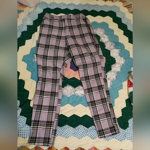 Purple Plaid Pants